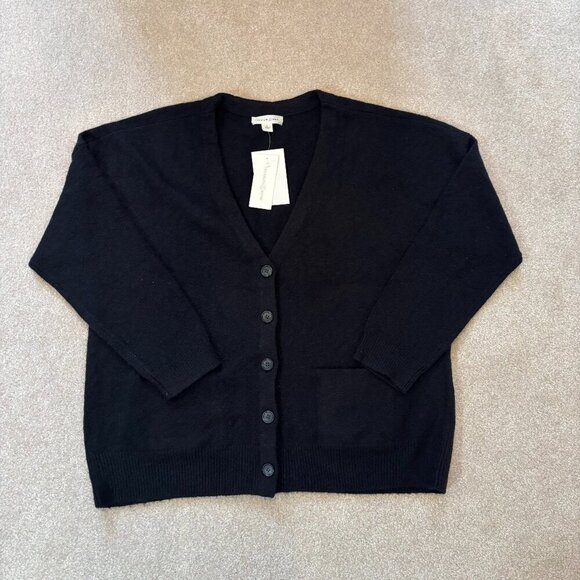 Treasure & Bond Sweaters - Treasure & Bond Clean Oversize Cardigan in Black - Size L - NWT